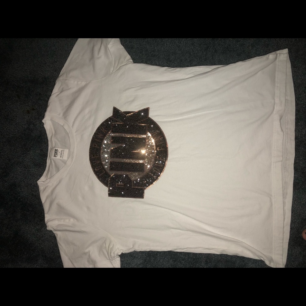 Pink Graphic Tee w/ sequences